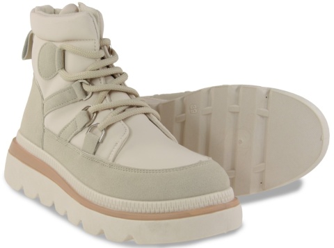 Botki damskie Evento 25BT26-9247 beż