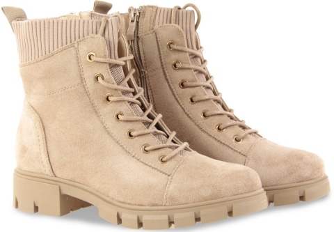 Botki damskie M. Daszyński MR23123-8 beż