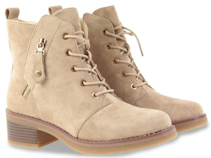 Botki damskie M. Daszyński MR2459-5 beż