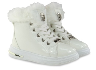 Botki dziecięce Camo 3525-5 białe