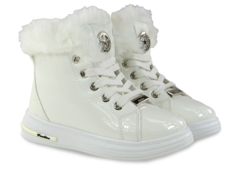 Botki dziecięce Camo 3525-5 białe