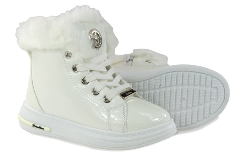 Botki dziecięce Camo 3525-5 białe