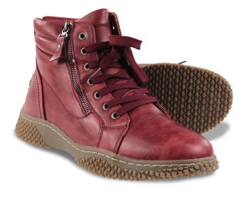Damskie obuwie zimowe Evento 24BT02-7978 burgund