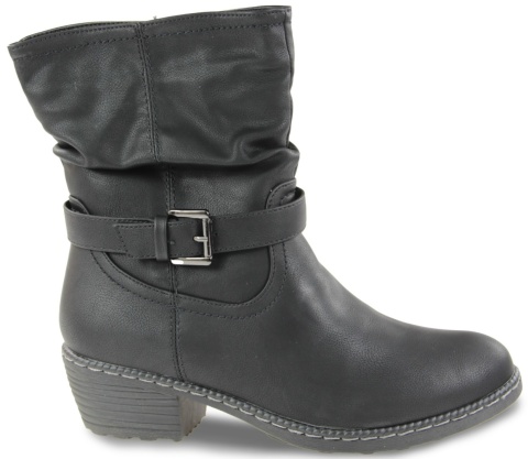 Kozaczki damskie Cabin 01805-1 czarny