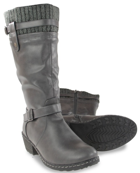 Kozaczki damskie Cabin 01817-3 szary