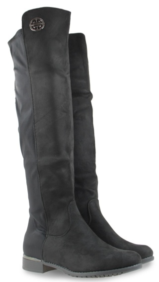 Kozaki damskie Cabin HX5037-83A czarny