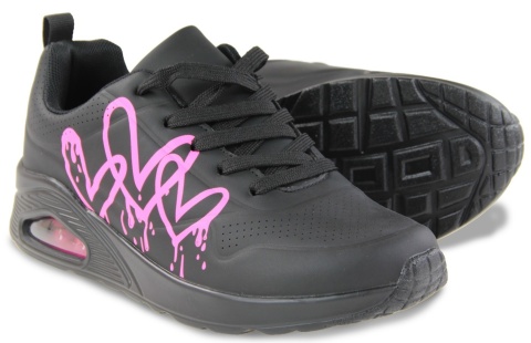 Obuwie młodzieżowe sportowe 9007-1 czarny