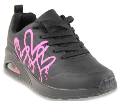 Obuwie młodzieżowe sportowe 9007-1 czarny