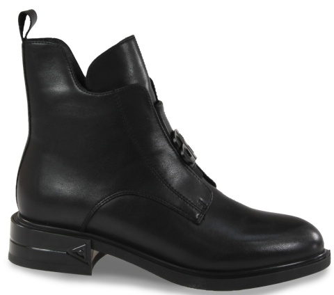 Skórzane botki damskie Evento 25BT24-9201 czarny