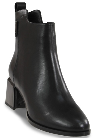 Skórzane botki damskie Evento 25BT24-9211 czarny