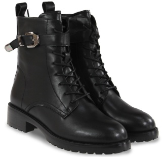 Skórzane botki damskie Evento 25BT24-9231 czarny