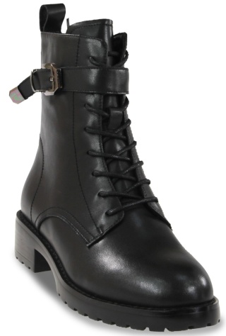 Skórzane botki damskie Evento 25BT24-9231 czarny