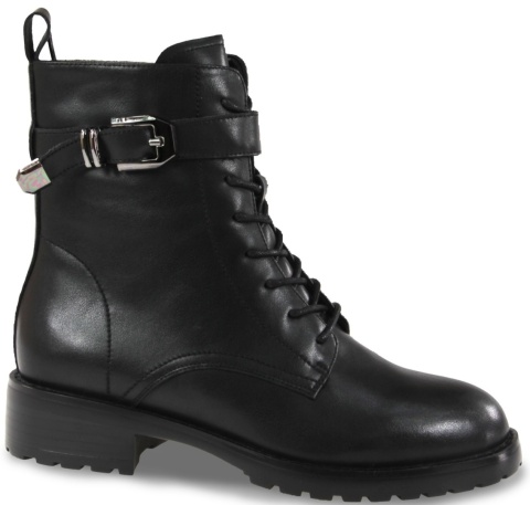 Skórzane botki damskie Evento 25BT24-9231 czarny