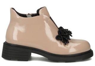 Skórzane botki damskie Filippo DBT6370/24 BE beż