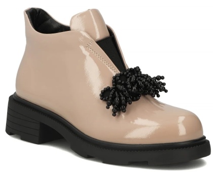 Skórzane botki damskie Filippo DBT6370/24 BE beż