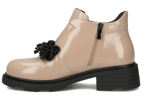 Skórzane botki damskie Filippo DBT6370/24 BE beż