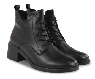 Skórzane botki damskie Sergio Leone BT25439-S czarny