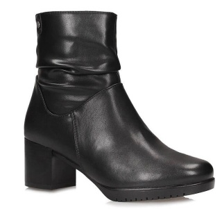 Skórzane botki damskie Sergio Leone BT25636-S czarny