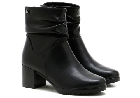 Skórzane botki damskie Sergio Leone BT25636-S czarny