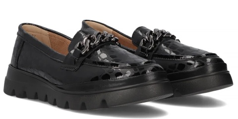 Skórzane półbuty damskie Filippo DP6467/24 BK czarne