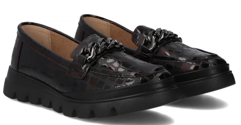 Skórzane półbuty damskie Filippo DP6467/25 BG bordo