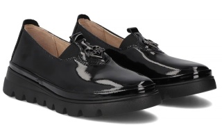 Skórzane półbuty damskie Filippo DP7170/25 BK L