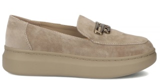 Skórzane półbuty damskie Filippo DP7216/25 BE beż