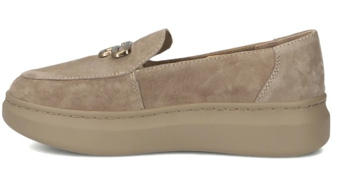 Skórzane półbuty damskie Filippo DP7216/25 BE beż