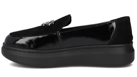 Skórzane półbuty damskie Filippo DP7216/25 BK