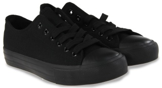 Trampki damskie materiałowe Camo 1543-5 czarny