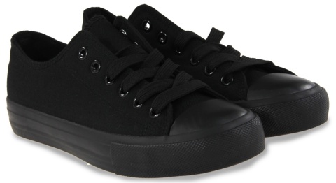 Trampki damskie materiałowe Camo 1543-5 czarny