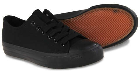 Trampki damskie materiałowe Camo 1543-5 czarny