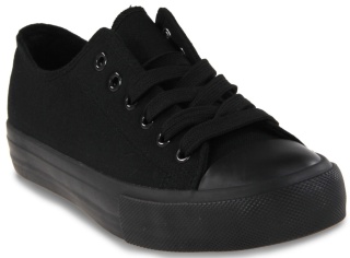 Trampki damskie materiałowe Camo 1543-5 czarny