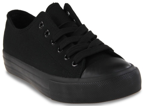 Trampki damskie materiałowe Camo 1543-5 czarny