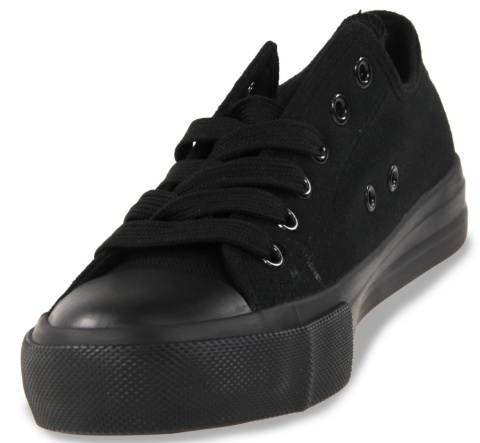 Trampki damskie materiałowe Camo 1543-5 czarny