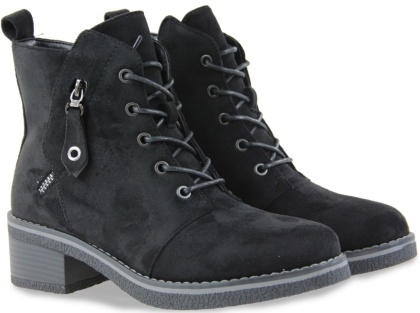 Trzewiki damskie M. Daszyński MR2459-5 czarny zamsz