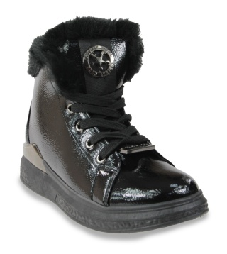 Botki damskie Camo 3007-10 czarne