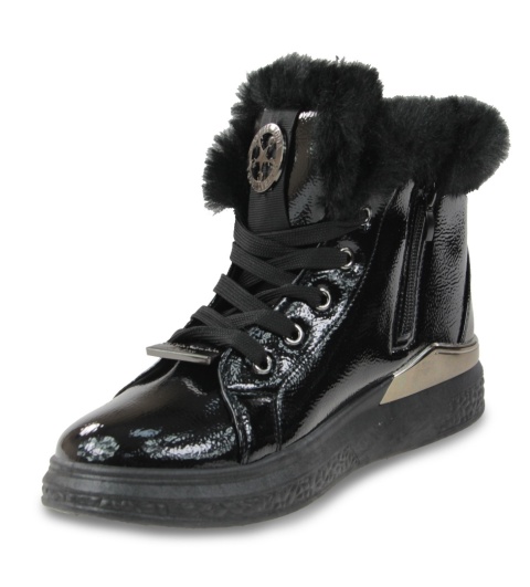 Botki damskie Camo 3007-10 czarne