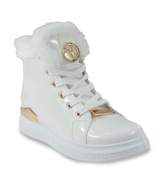 Botki damskie Camo 3007-13 białe