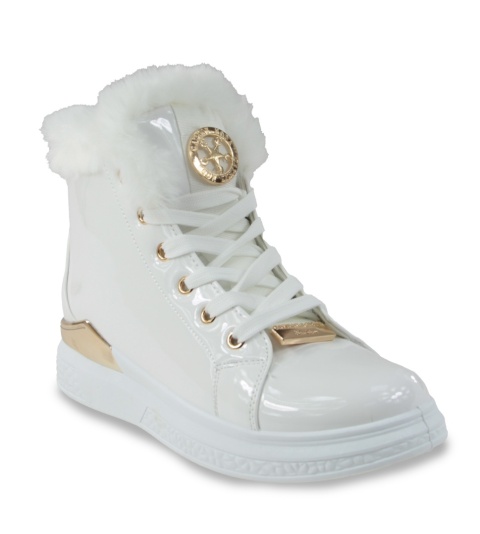 Botki damskie Camo 3007-13 białe