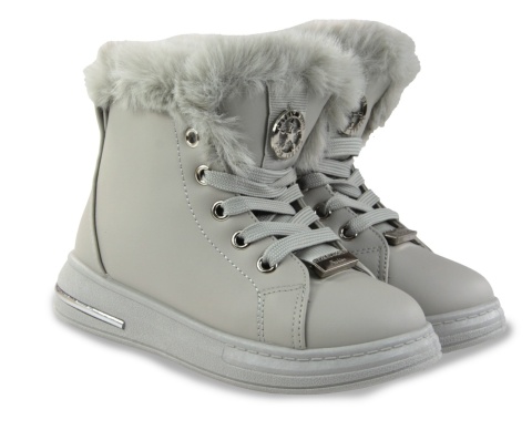 Botki dziecięce 3800-6 szary