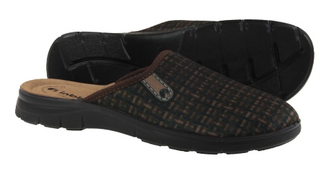 Kapcie męskie Inblu BG -61 ciemny brąz