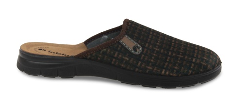 Kapcie męskie Inblu BG -61 ciemny brąz