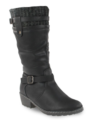 Kozaczki damskie Cabin 01817-1 czarny