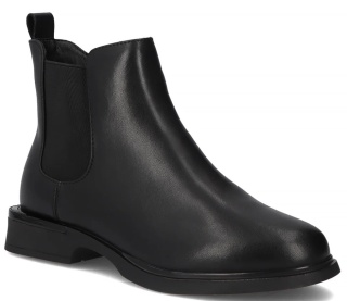 Skórzane botki damskie Filippo DBT7197/25 BK czarny