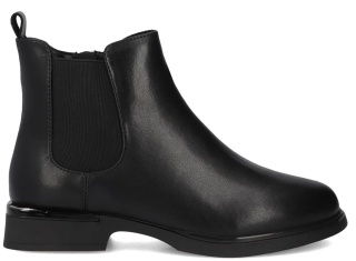 Skórzane botki damskie Filippo DBT7197/25 BK czarny