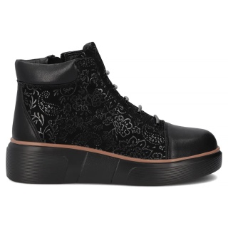 Skórzane botki damskie ze skóry naturalnej Filippo DBT7166/25 BK czarne