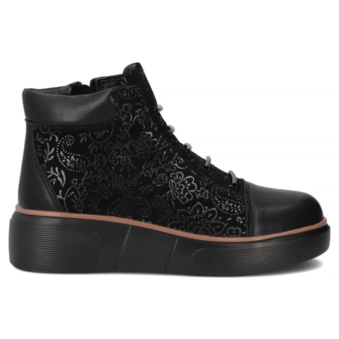 Skórzane botki damskie ze skóry naturalnej Filippo DBT7166/25 BK czarne