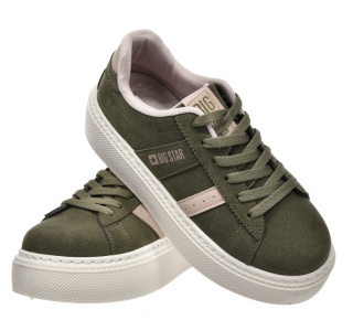 Sneakersy damskie BIG STAR SHOES SS274349 khaki