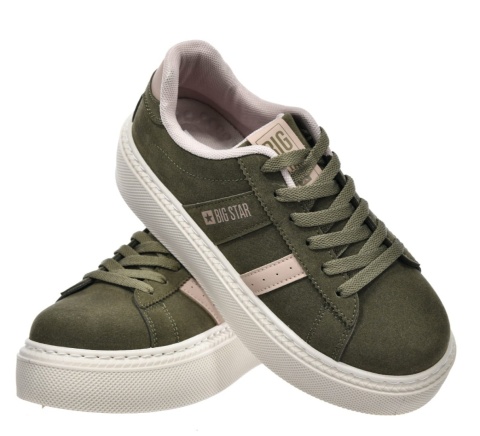 Sneakersy damskie BIG STAR SHOES SS274349 khaki
